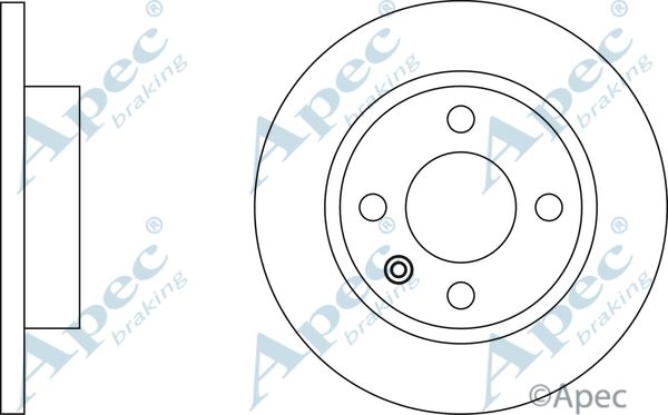 APEC BRAKING stabdžių diskas DSK278